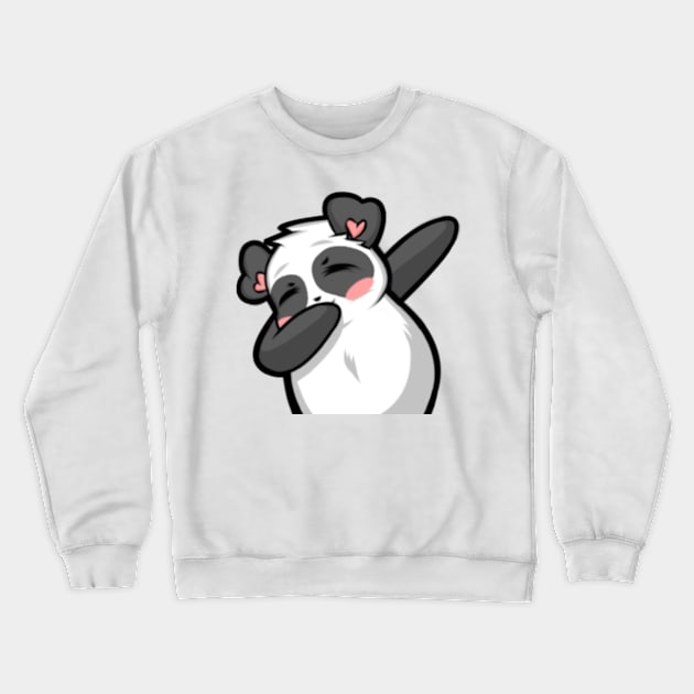 Dab Panda Crewneck Sweatshirt by MsPandAlyssa